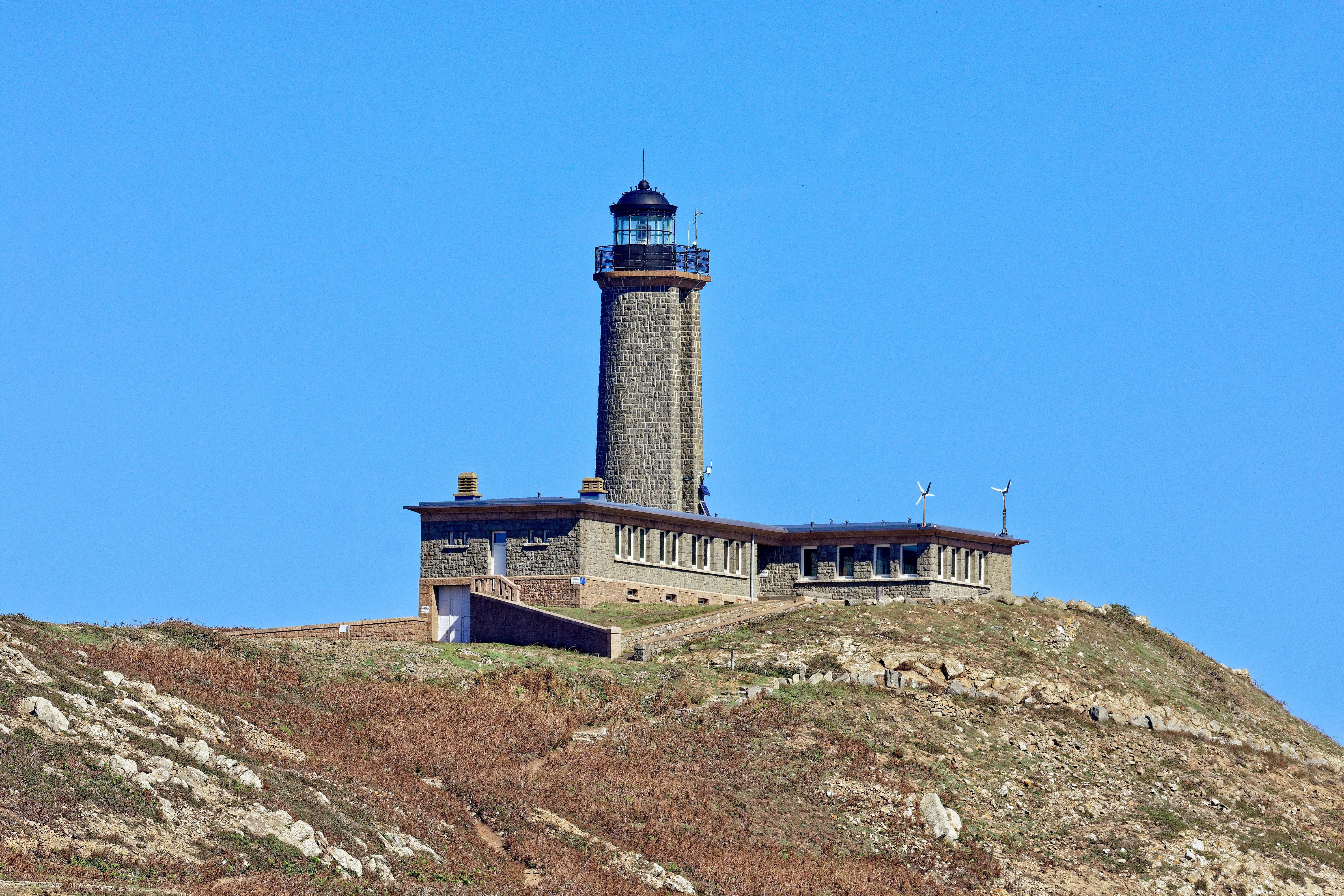 Phare de L’Île-Aux-Moines, Archipel des Sept-Îles, Perros-Guirec, Côtes-d'Armor, Bretagne, France
