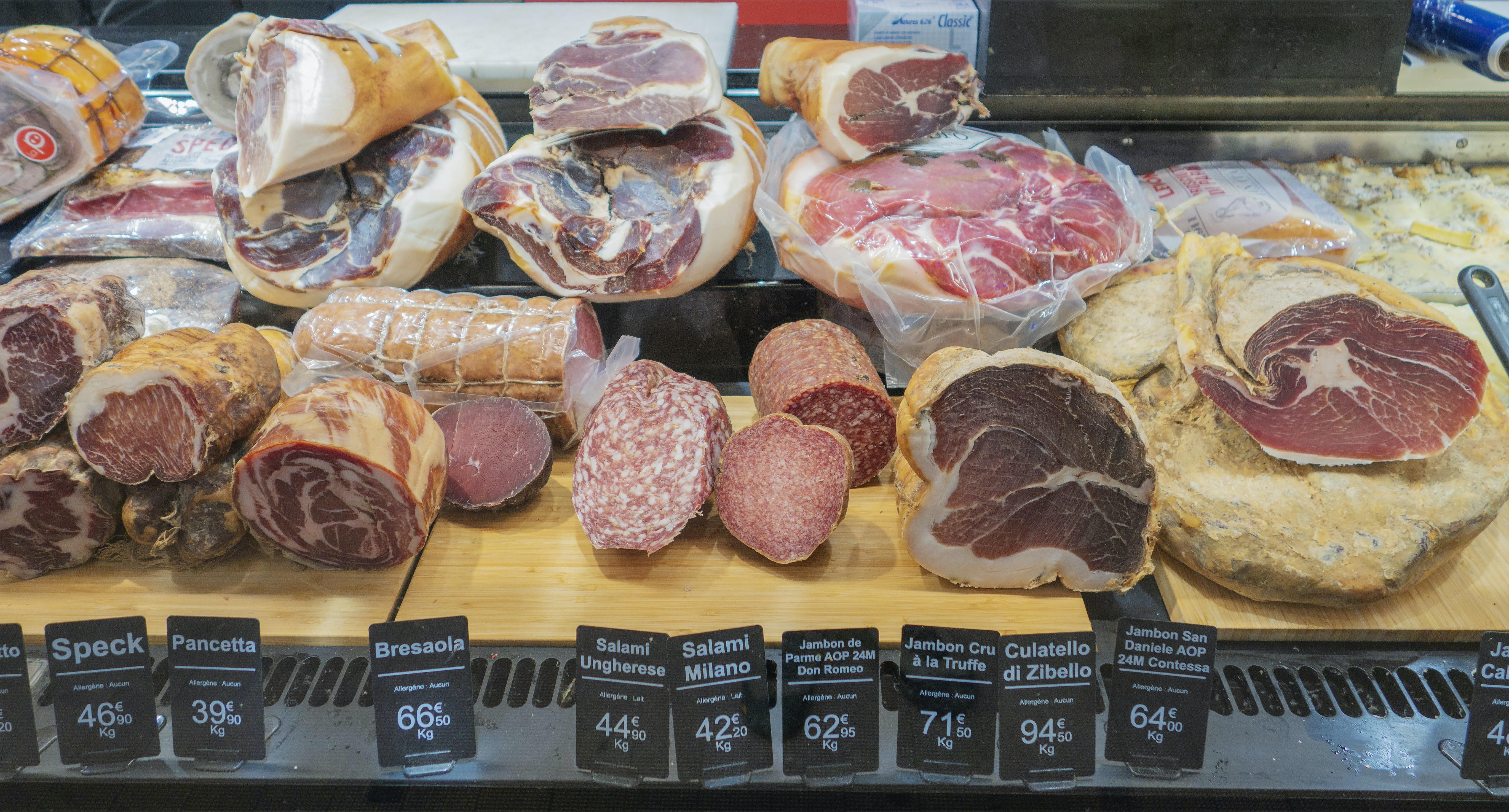 La charcuterie des Halles Paul Bocuse à Lyon 