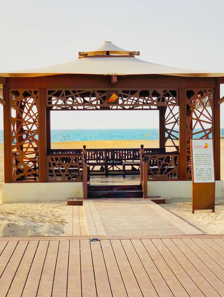 Un abri de plage à Dubaï