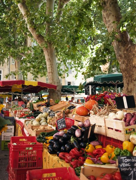 Le marché de la place Richelme d'Aix-en-Provence