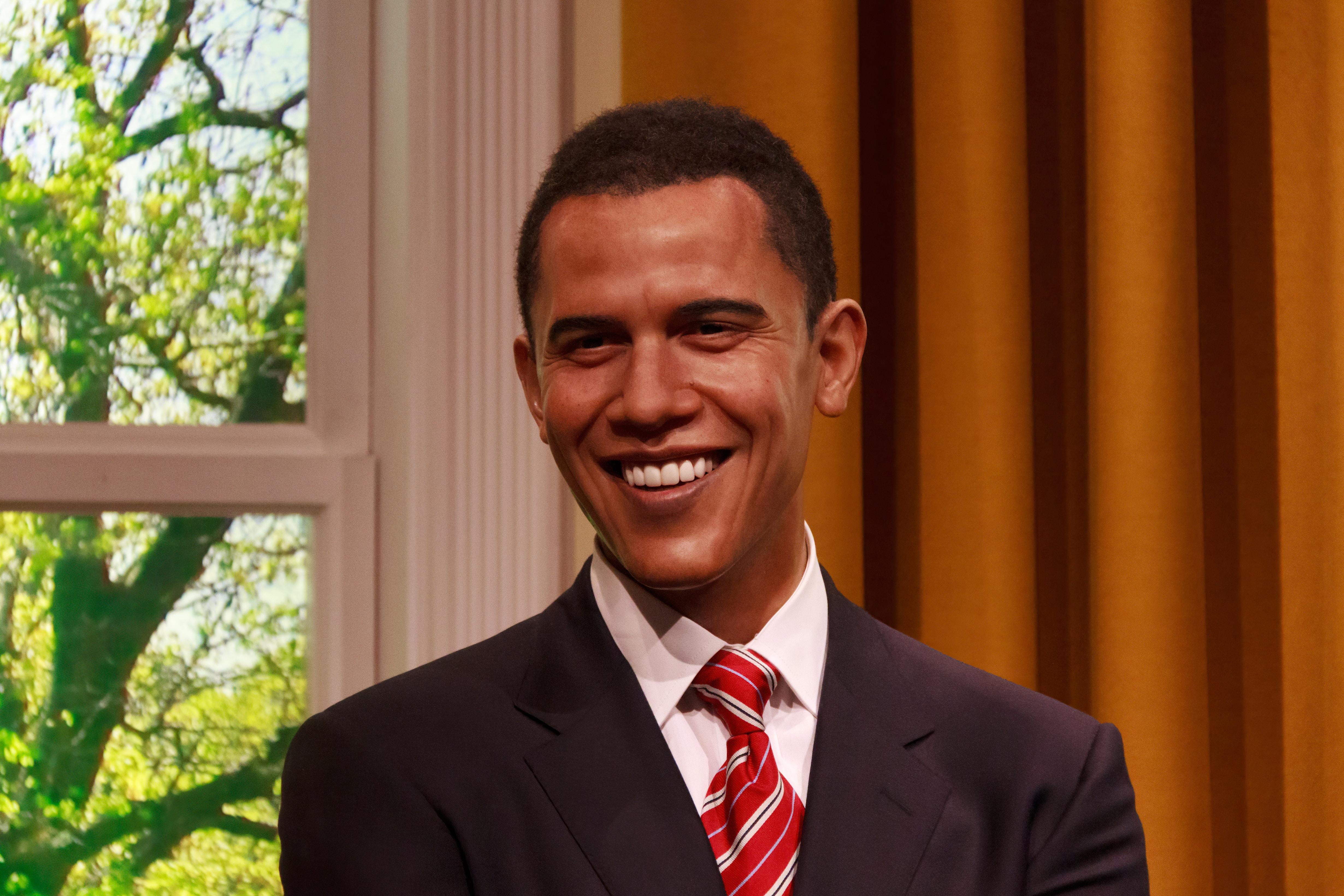 Barack Obama au musée Madame Tussauds de Londres 