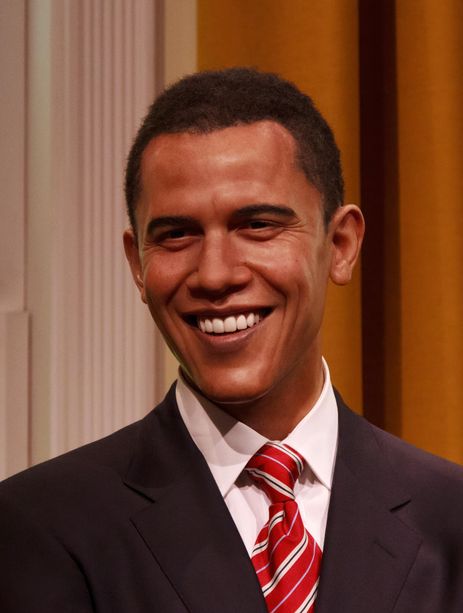 Barack Obama au musée Madame Tussauds de Londres 