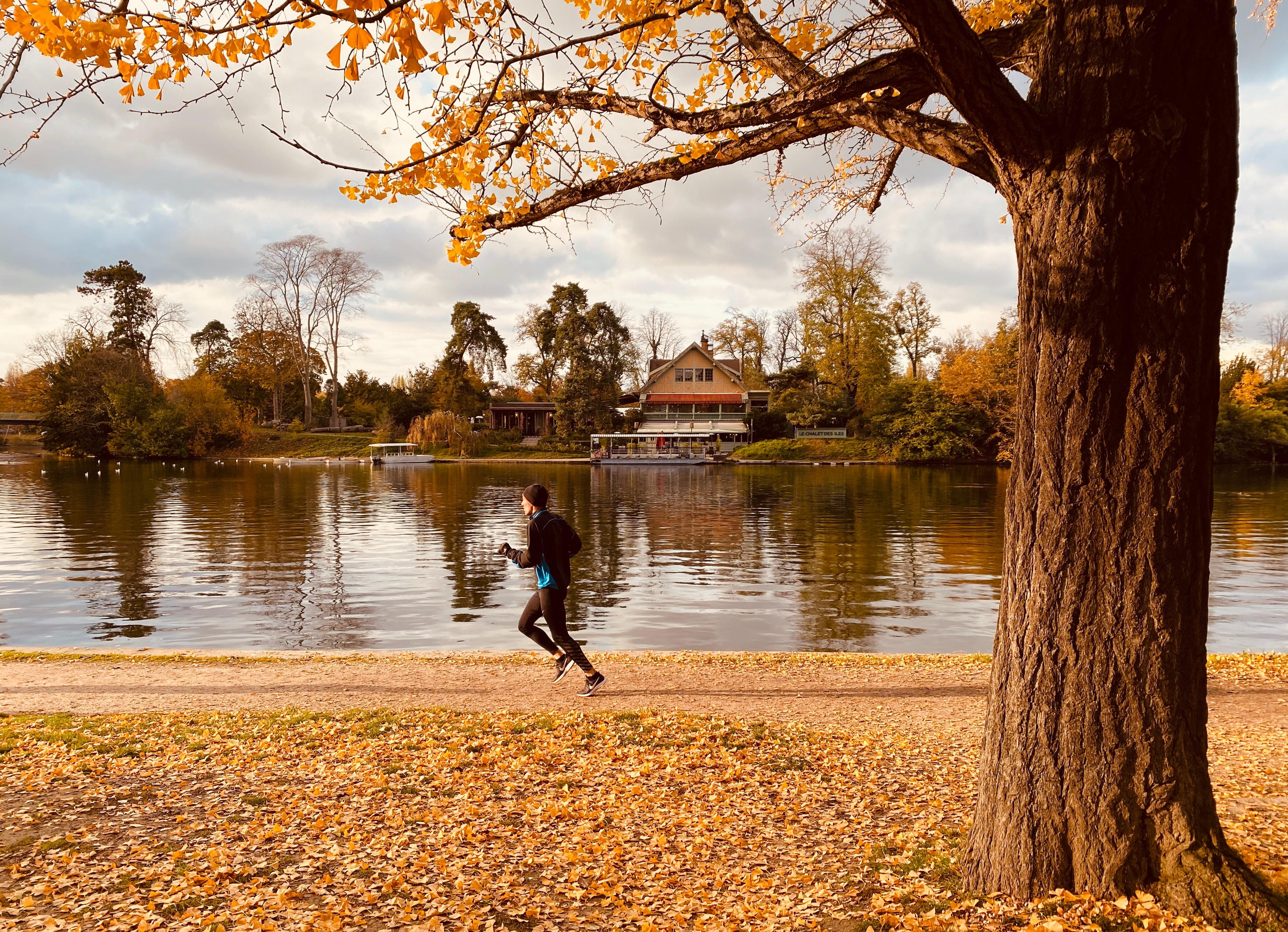 Le running au bord du lac du bois de Boulogne 