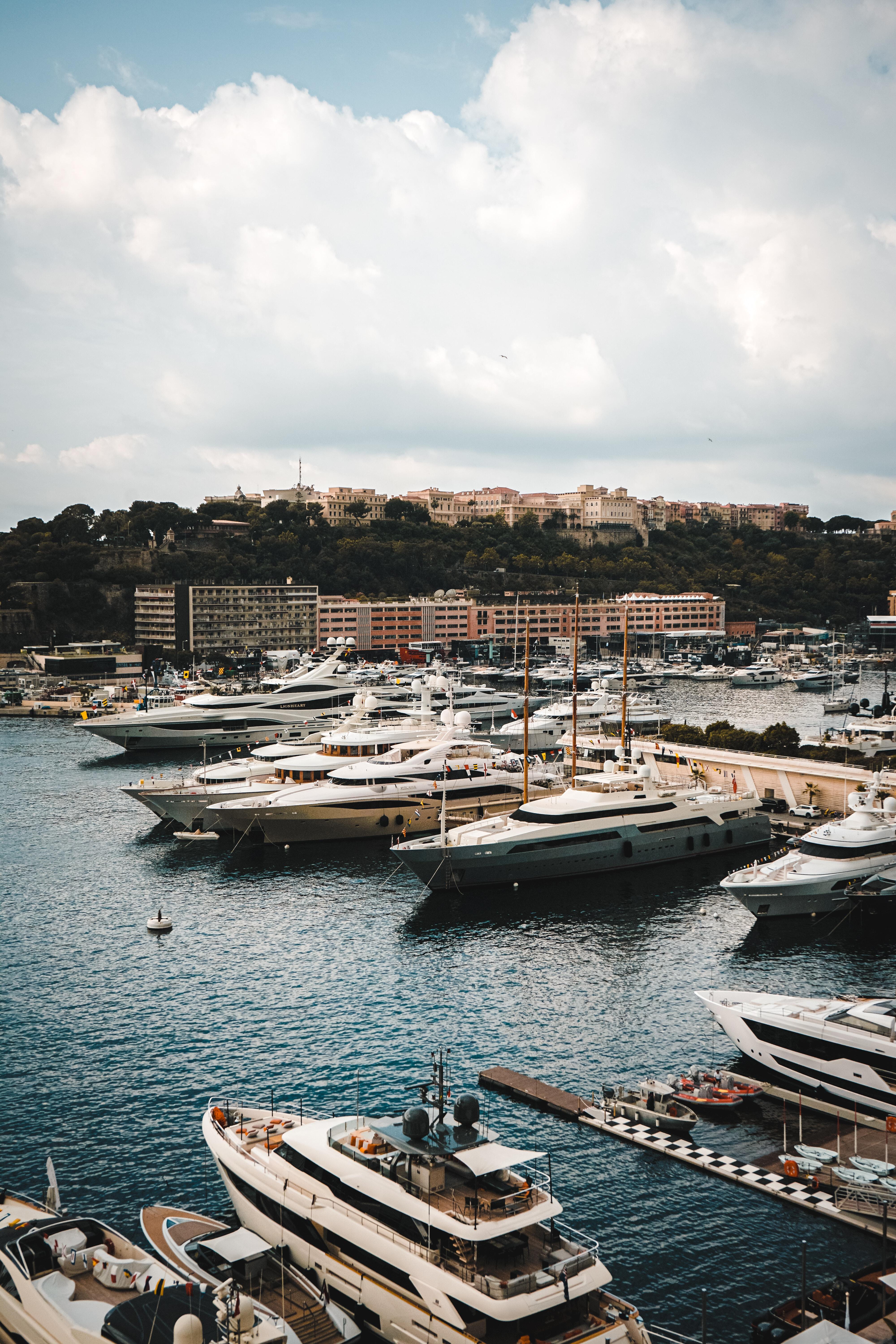 La vue sur le port au grand prix de Monaco