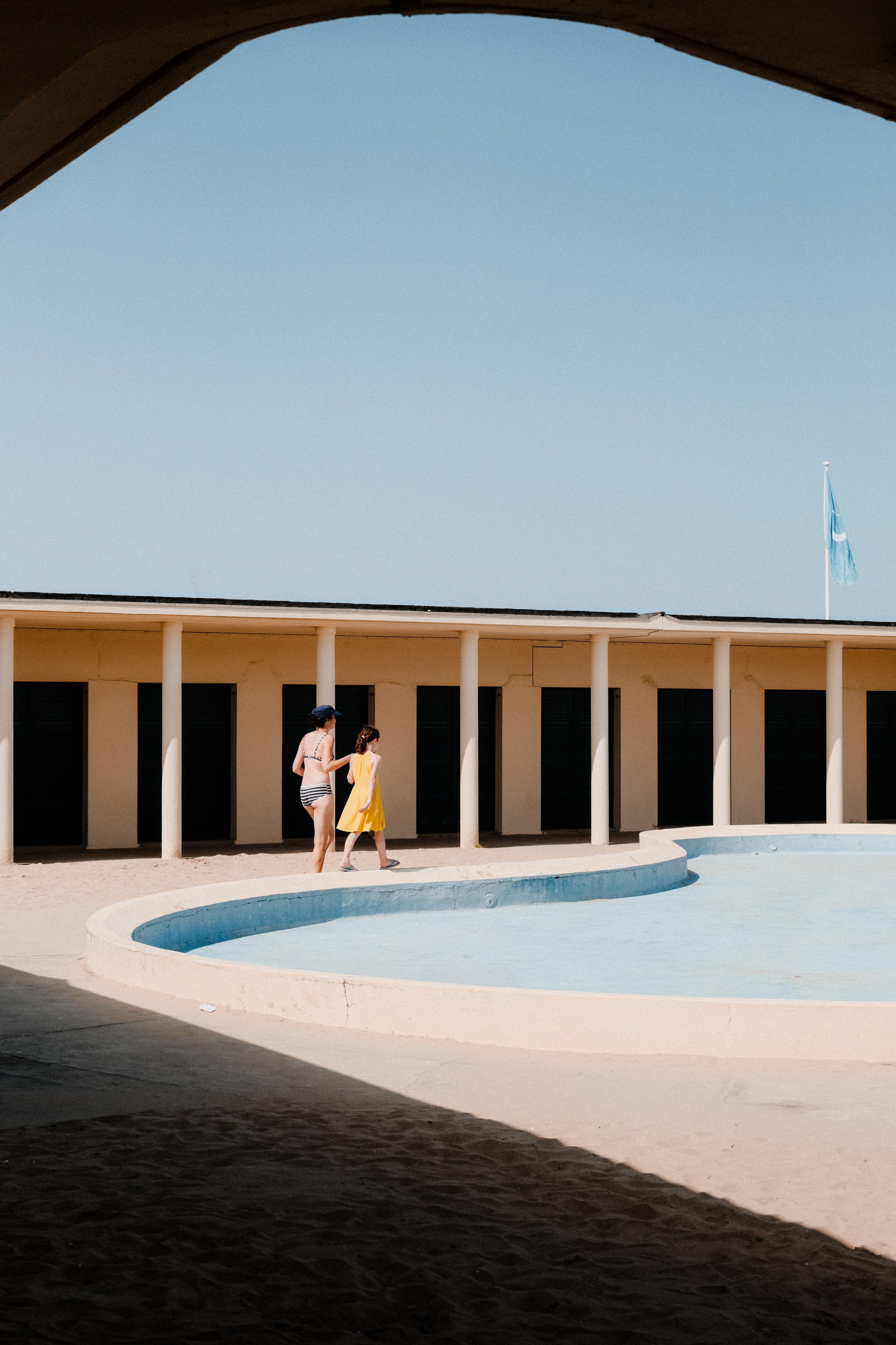 La piscine de la plage de Deauville