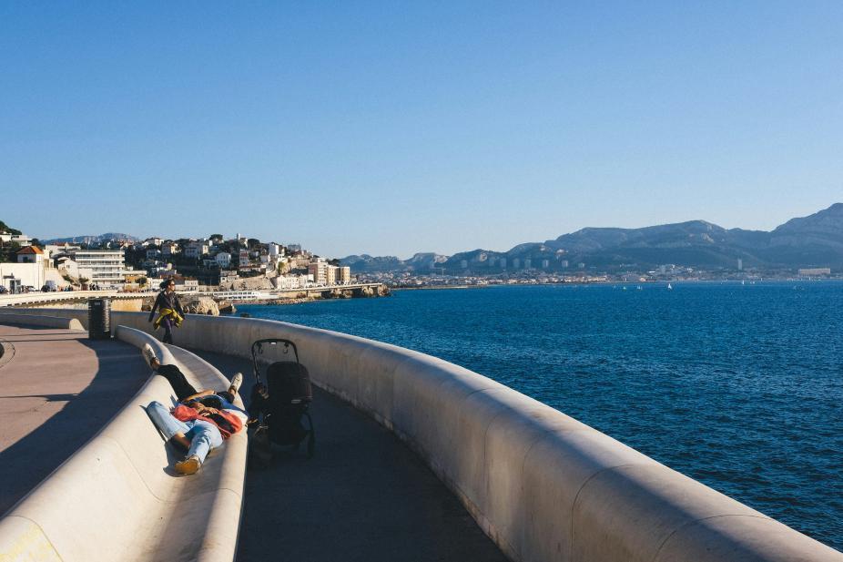 La vue depuis la corniche de Marseille