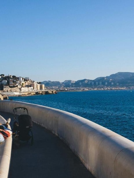 La vue depuis la corniche de Marseille