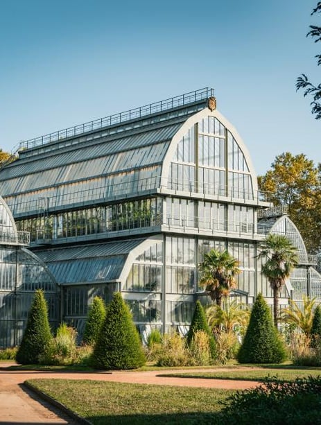 Les serres du parc de la Tête d'Or à Lyon