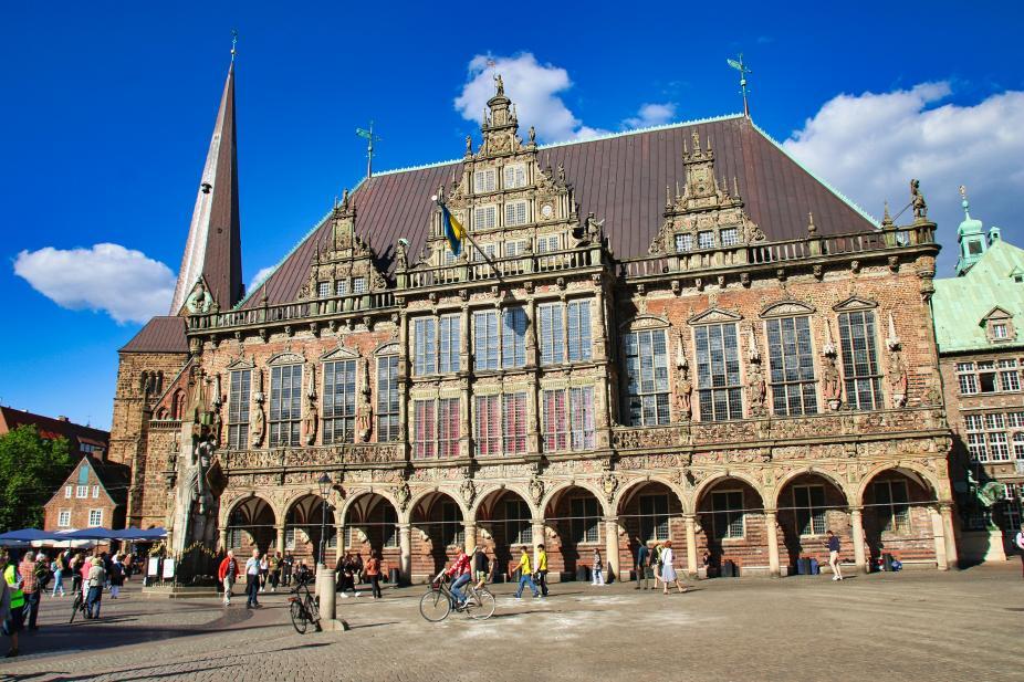 L'hôtel de ville de Brême, en Allemagne