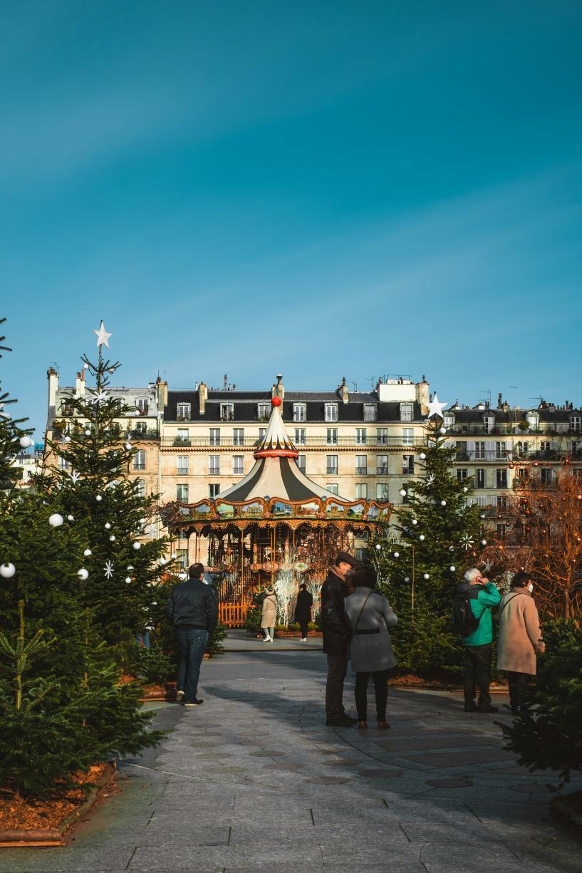 Un marché de Noël à Paris