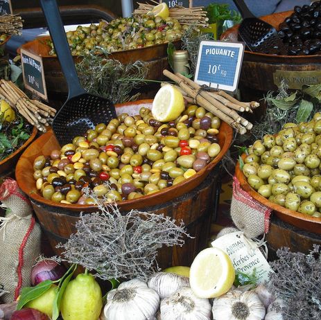 Les olives du marché d'Aix-en-Provence