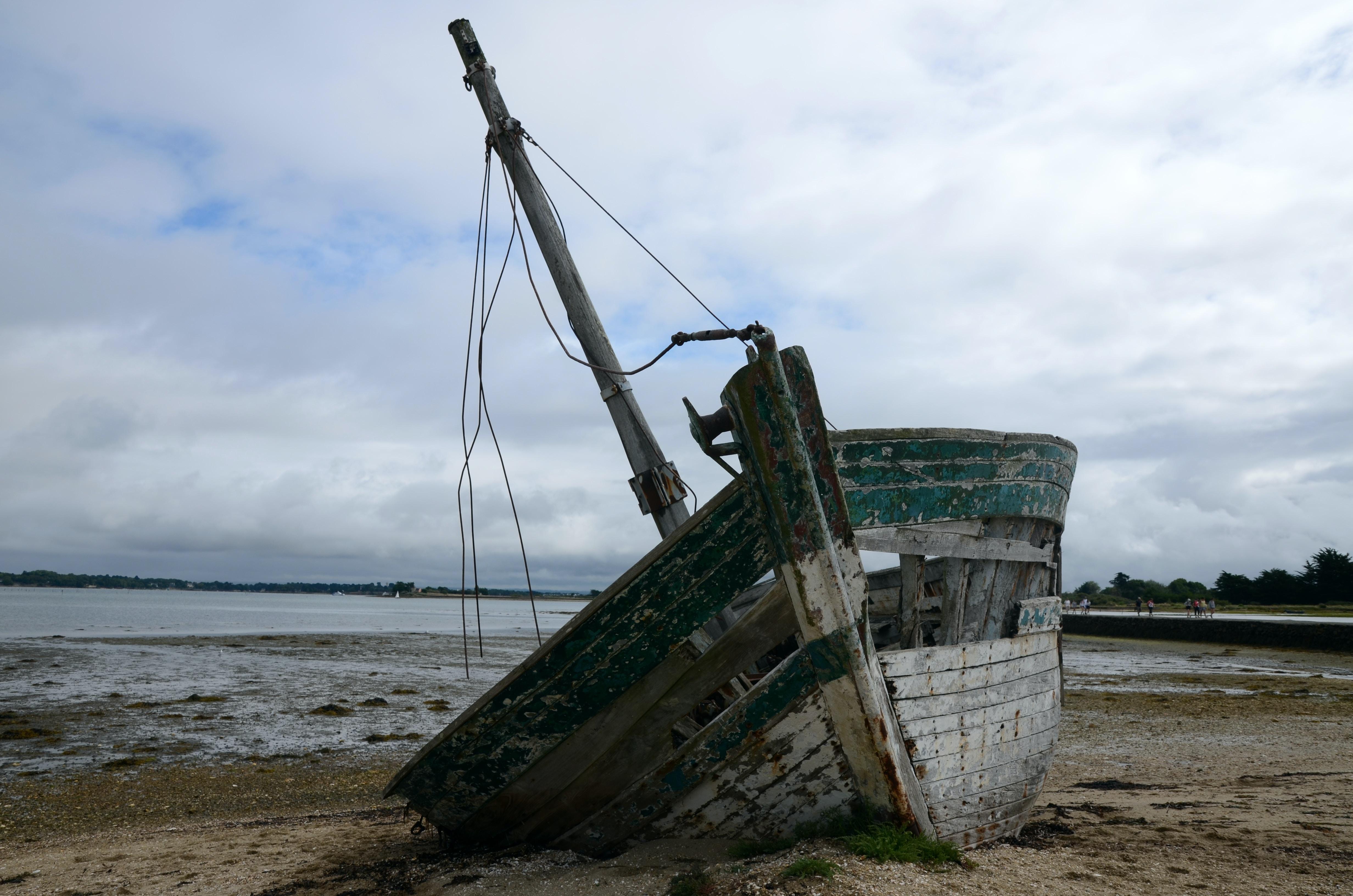 Une épave sur l'île d'Arz