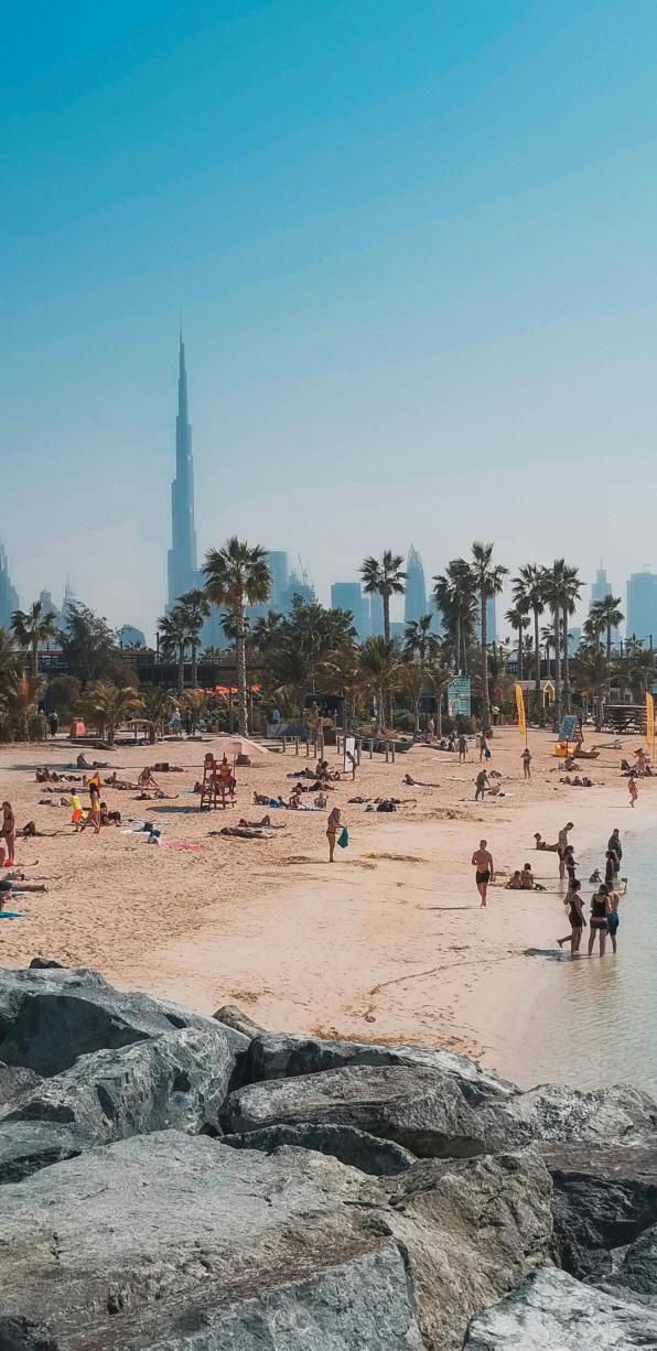 La plage de Dubaï 