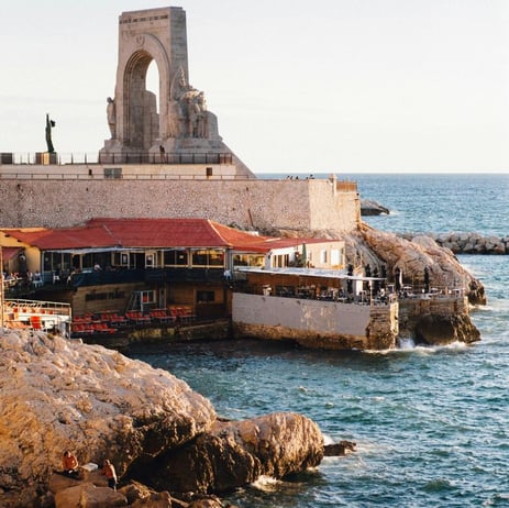 Le monument au mort de l'Armée d'Orient, sur la corniche Kennedy, à Marseille