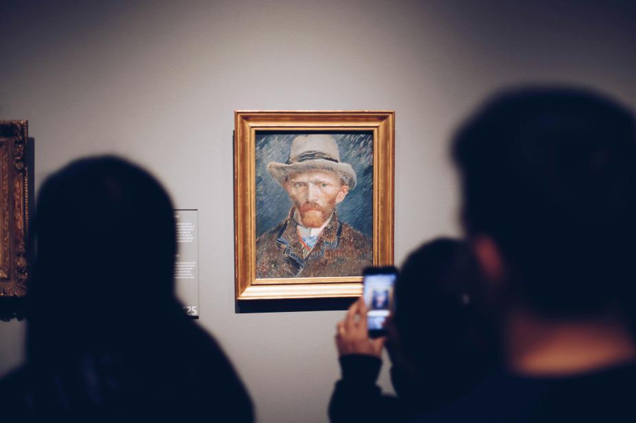 L'autoportrait au chapeau de Vincent Van Gogh 