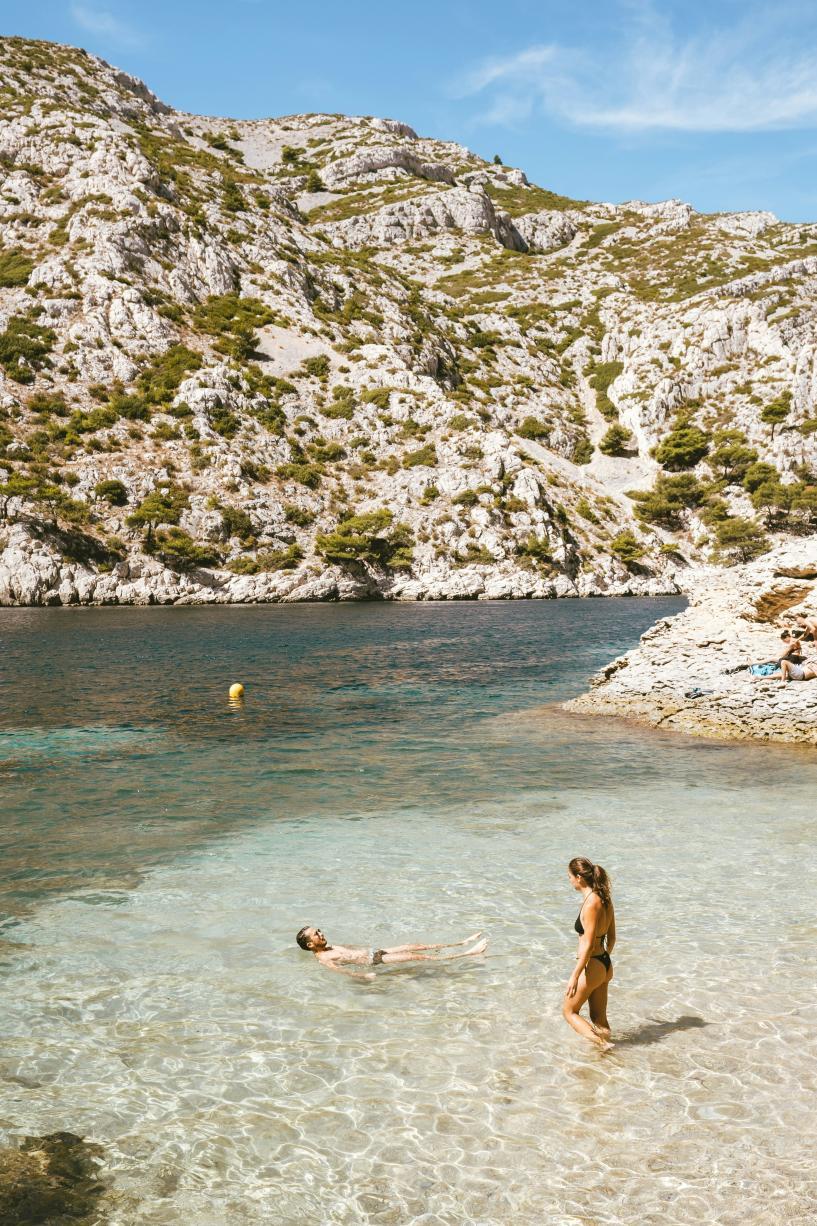 Baignade dans les Calanques 
