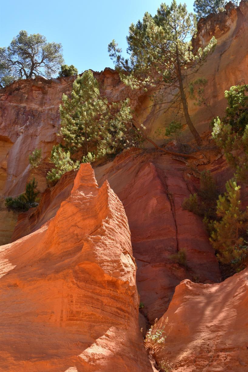 Le sentier des ocres de Roussillon en Provence 