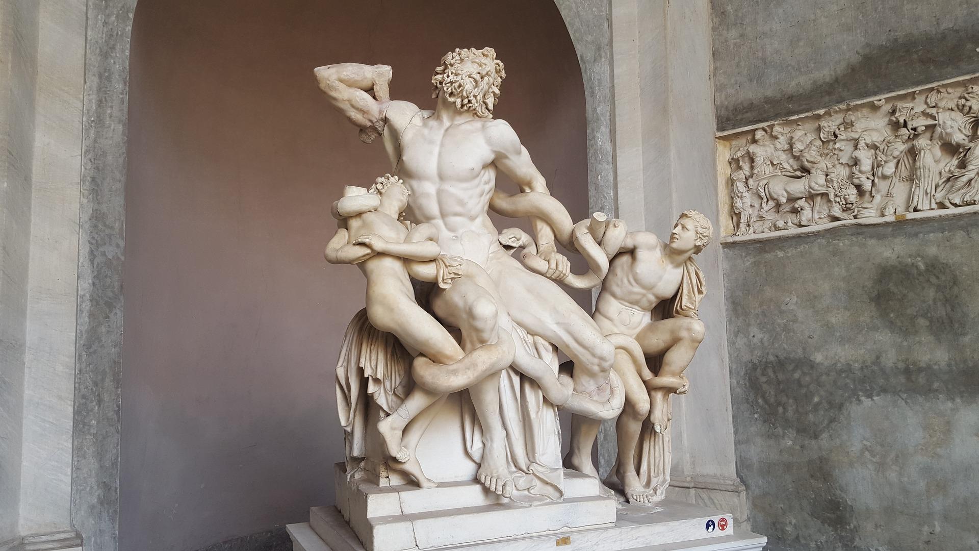 Le groupe du Laocoon au Vatican à Rome 