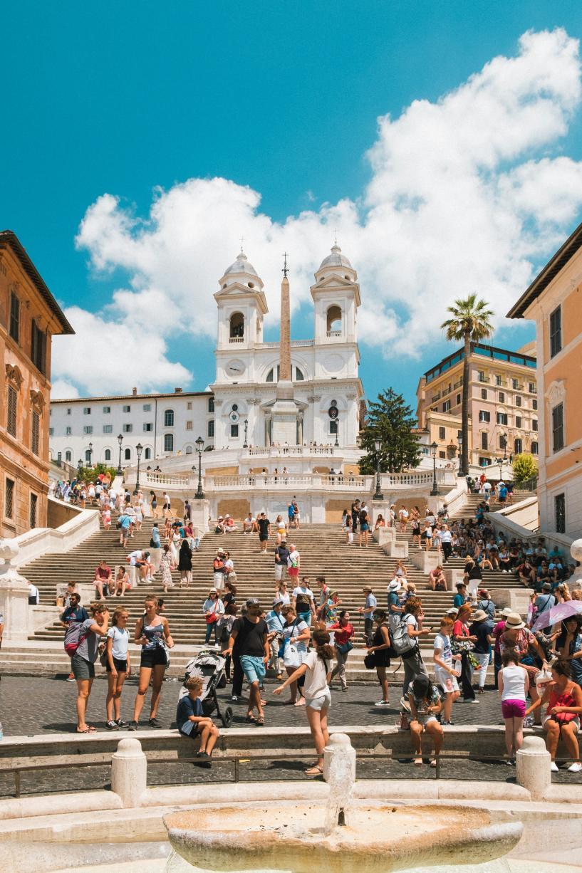 La piazza di Spagna, à Rome 