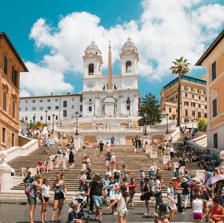 La piazza di Spagna, à Rome