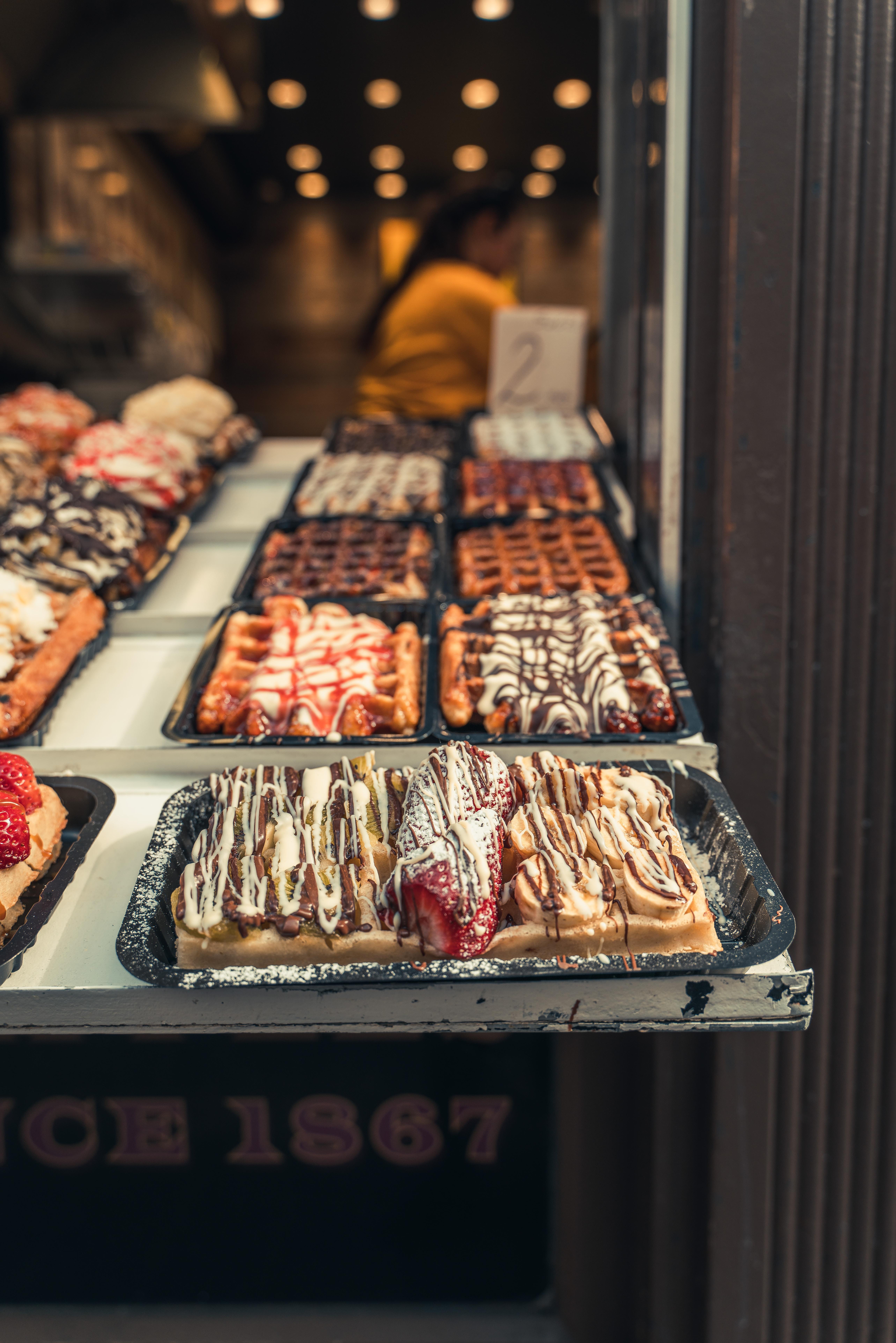 Les gaufres de pâtisserie à Bruxelles 