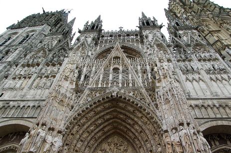 Le grand portail de la cathédrale Notre-Dame de ROuen 
