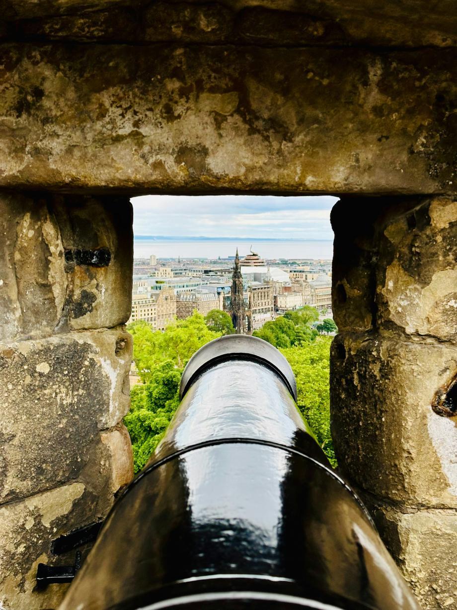 Les canons du château d'Edimbourg