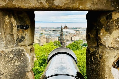Les canons du château d'Edimbourg