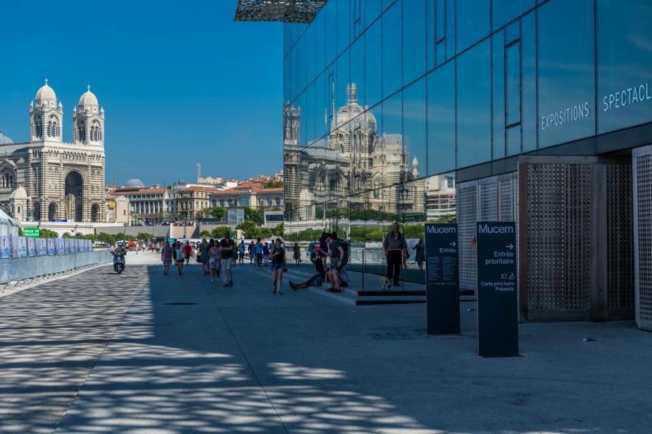 Vue sur la cathédrale de la Major, à Marseille 