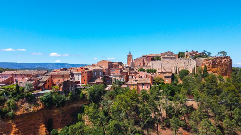 Le village de Roussillon en Provence, l'un des plus beaux villages de France 