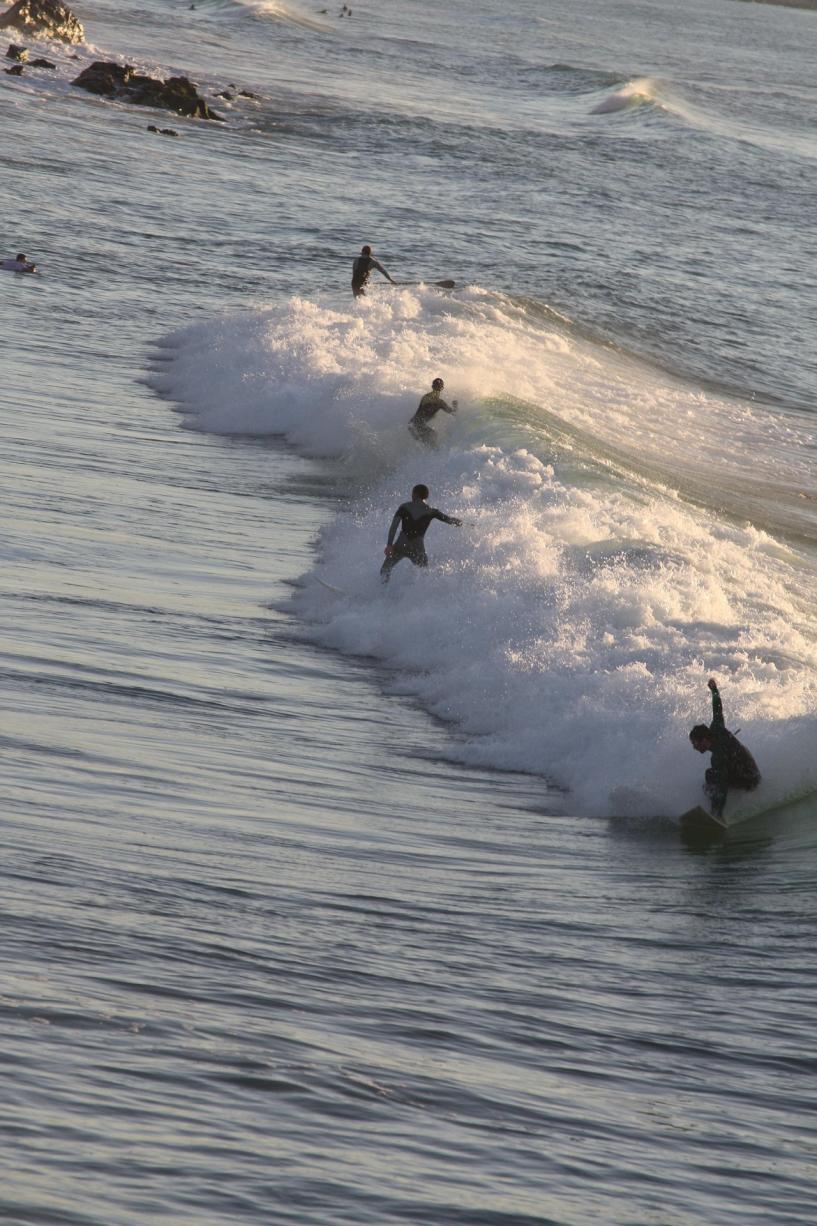 Les surfers de Biarritz