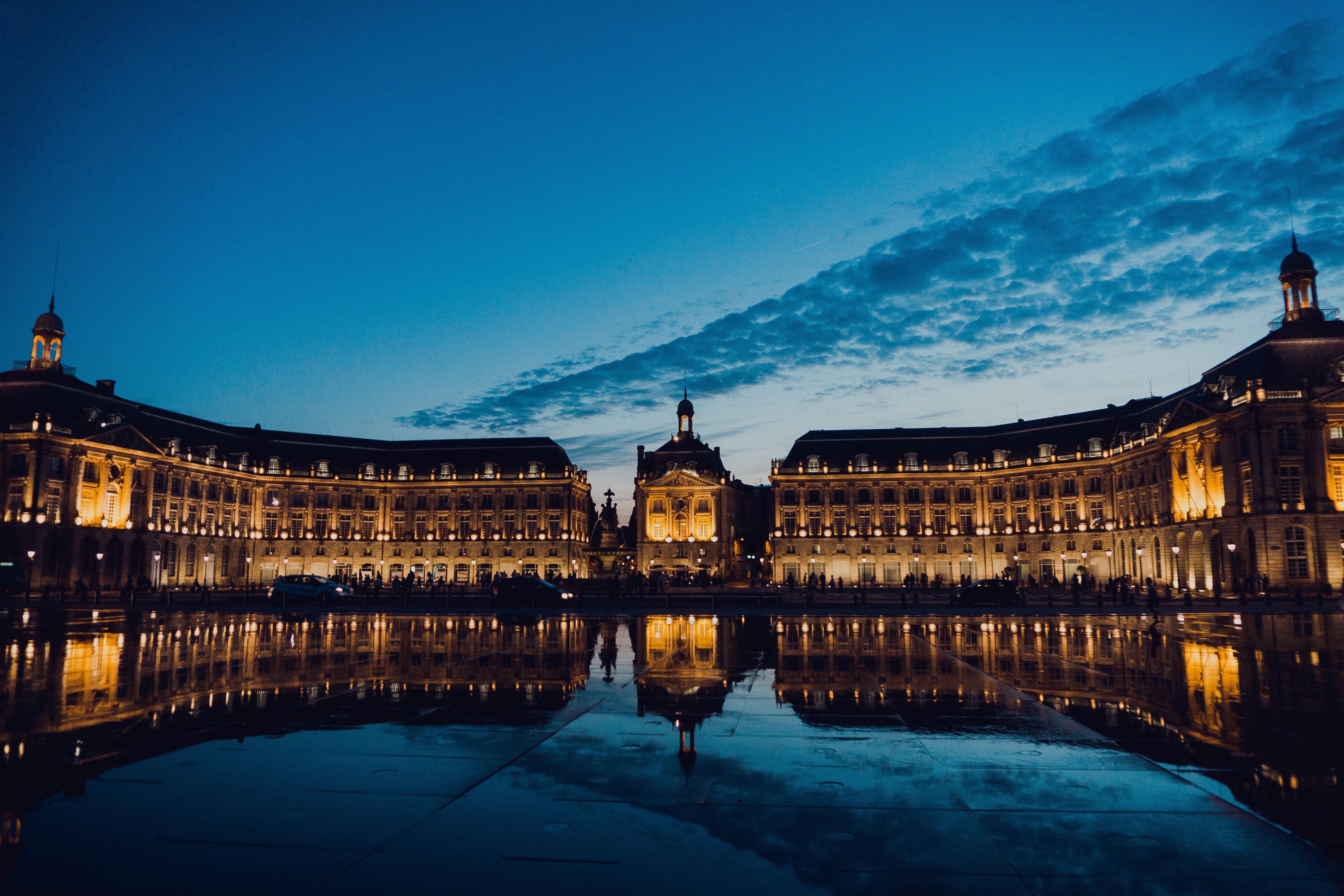 La place de la Bourse à Bordeaux