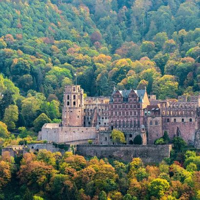 Le château d'Heidelberg en automne