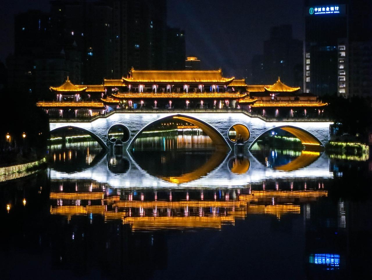 Le pont Anshun de Chengdu