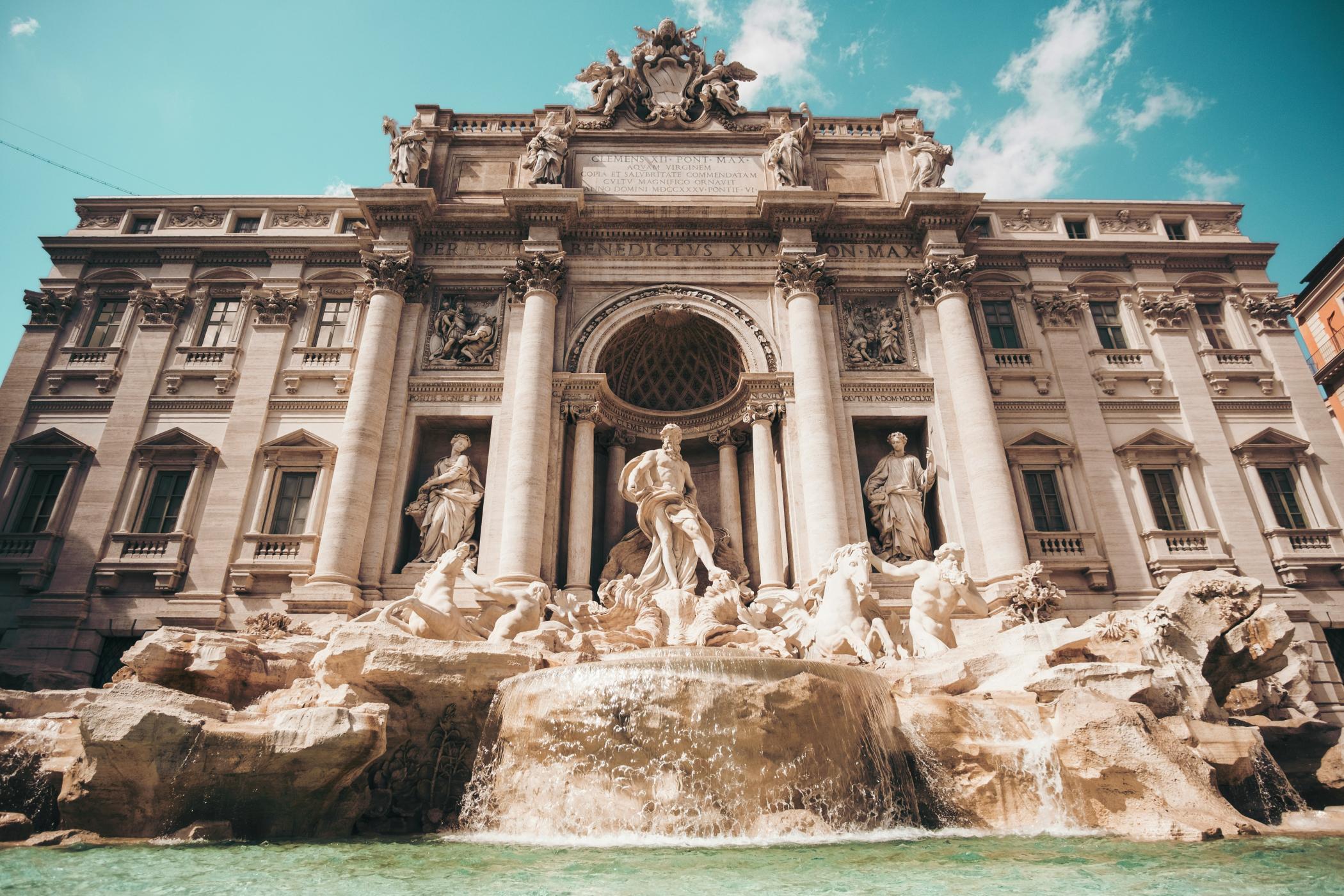 La fontaine de Trévi, à Rome 