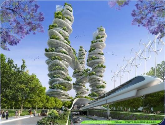 Porte d’Aubervilliers ©Vincent Callebaut Architectures