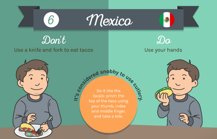 Au Mexique, les tacos à la main