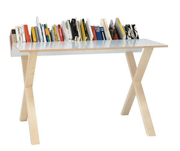 14- Un bureau-bibliothèque pour des livres à portée de mains
