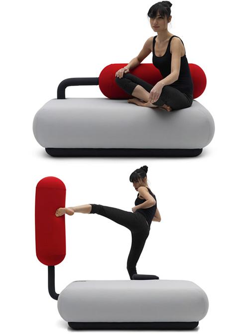22- Le canapé punching bag : le sofa des sportifs
