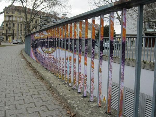 Par Zebrating » spécialisé dans le street art sur grilles