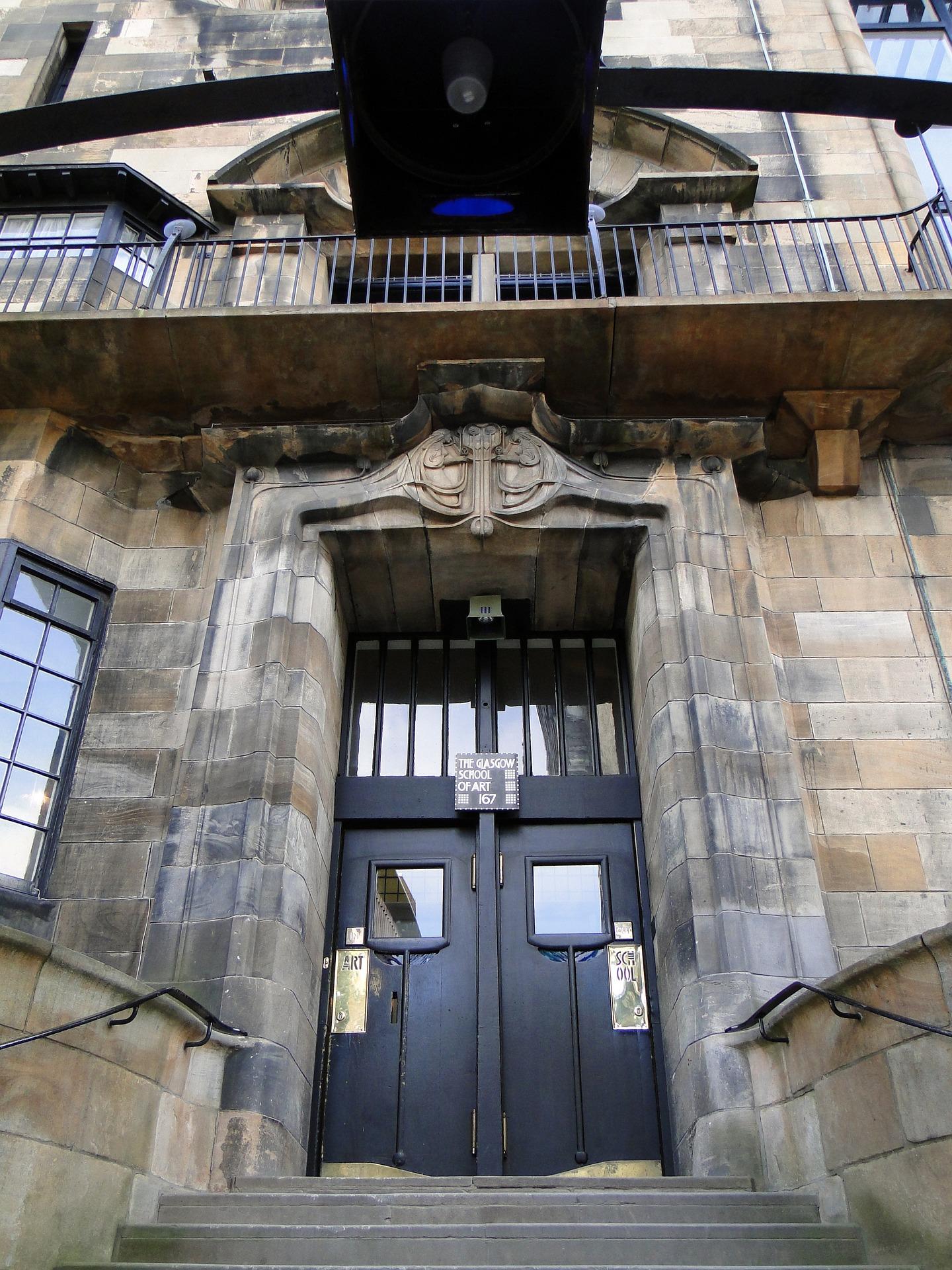 Entrée de l'école d'art de Glasgow