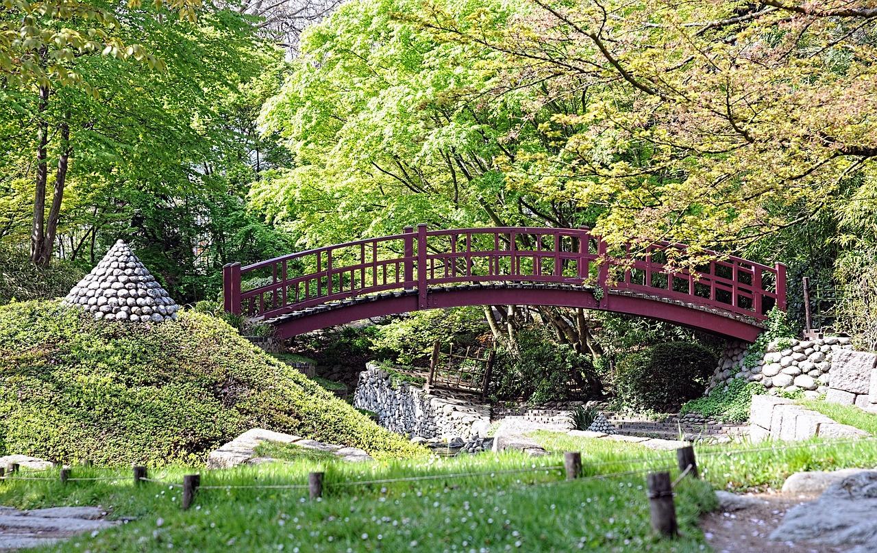 Le pont japonais du jardin Albert Kahn