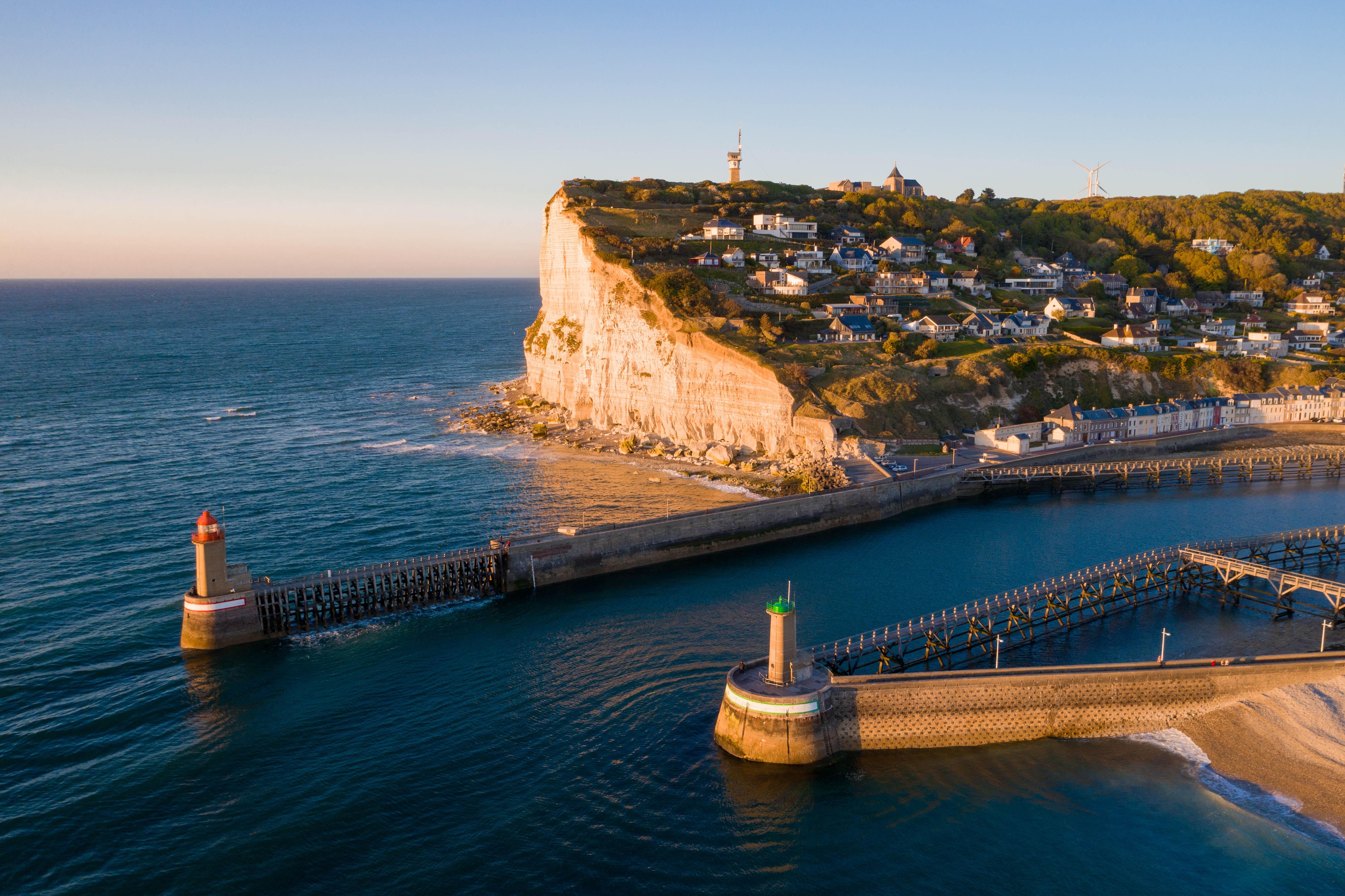 L'entrée du port de Fécamp