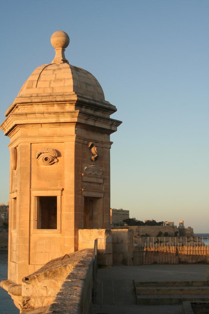 La tour de guet de Garjola, à Senglea, en face de La Valette