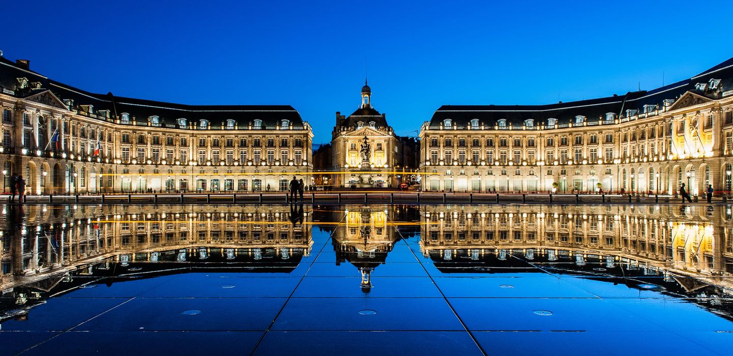 Miroir d'eau à Bordeaux